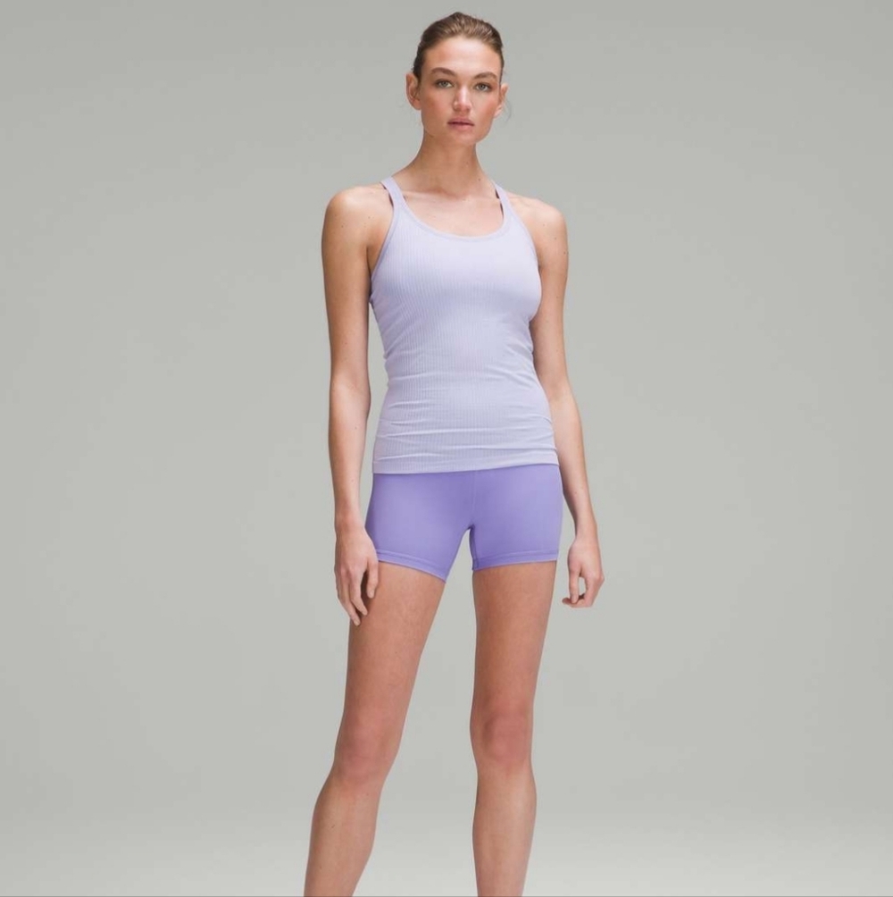 Lululemon Ebb to Street tank top in Lilac Smoke size 10 Racerback NWOT - Picture 5 of 11
